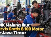 SMK Malang Ikut Servis Gratis 8.100 Motor Se-Jawa Timur