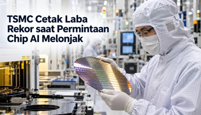 TSMC Cetak Laba Rekor saat Permintaan Chip AI Melonjak